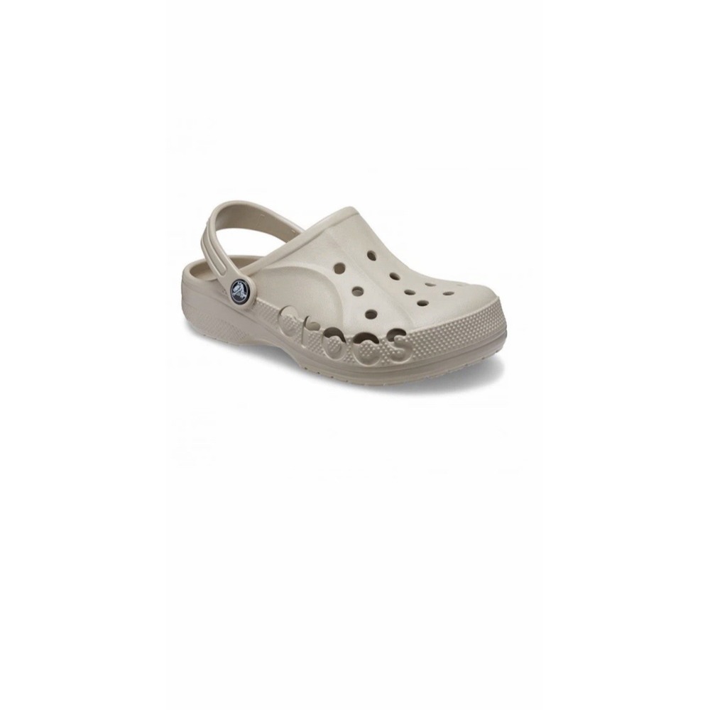 Crocs Baya Clog t Cobblestone Men's Size 11 New Logo Beige Tan Slip On W13